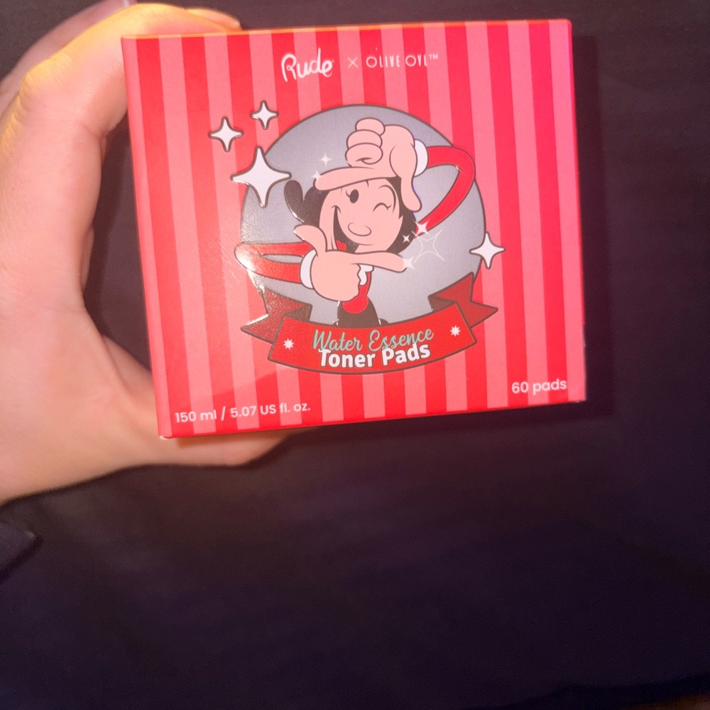 RUDE Water Essence Toner Pads - Red and White